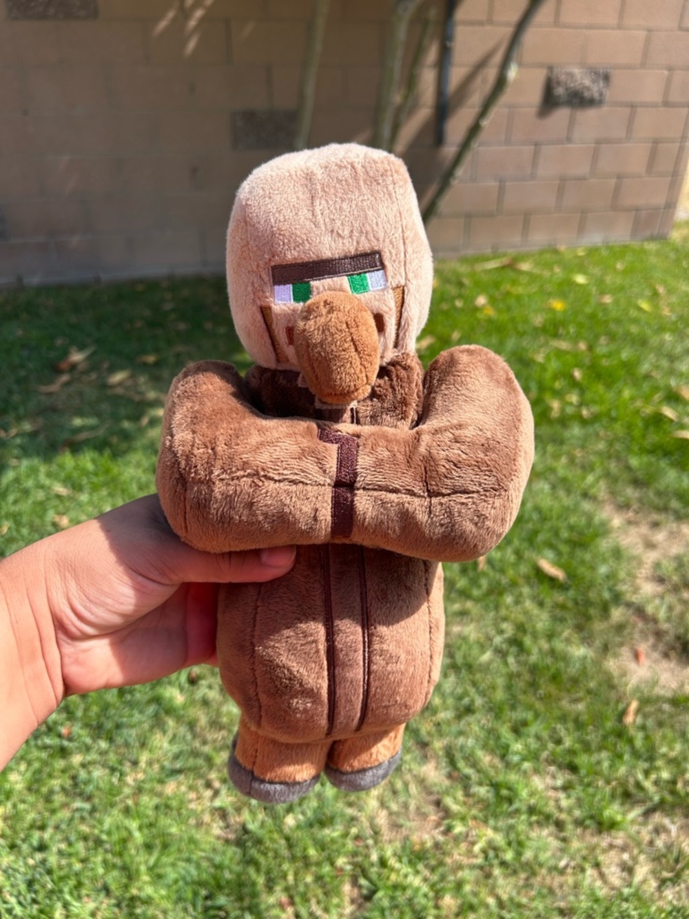 Plush Brown Village Villager Stuffed Toy - Kids Plush Animal